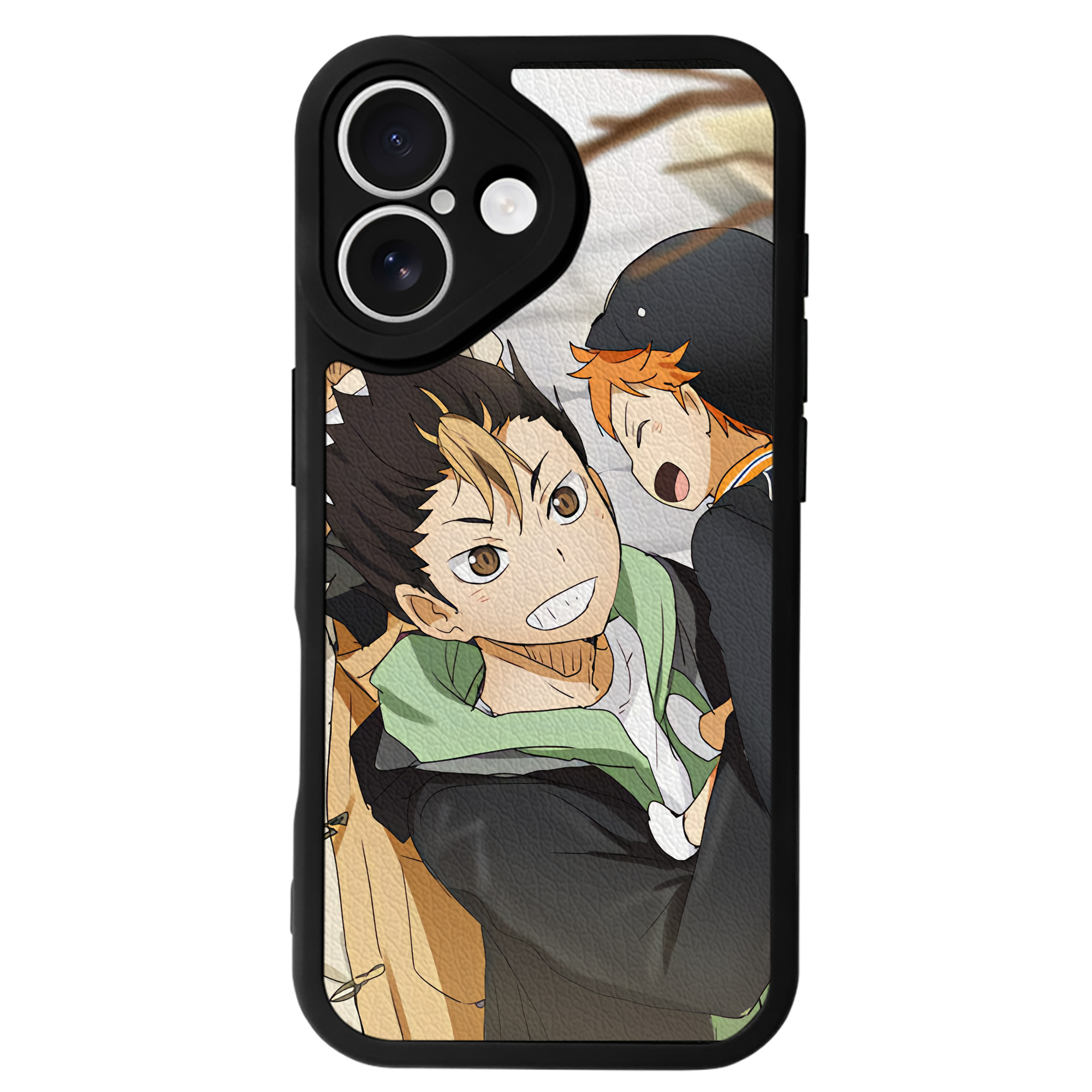 （画像用） ハイキュー!! Haikyu!! 【iPhone 16シリーズ対応】シリコンスマホケース（レザー調） 材質：シリコン